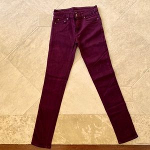 CARMAR burgundy skinny jeans